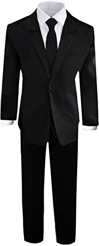 Black n Bianco Boys' Formal Black Suit Set, Size 10 Black n Bianco Boys' Formal Black Suit Set, Size 10